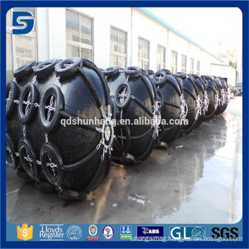 Yokohama Ship Marine Rubber Buoy Fenders With Galvanized Chain And Tire